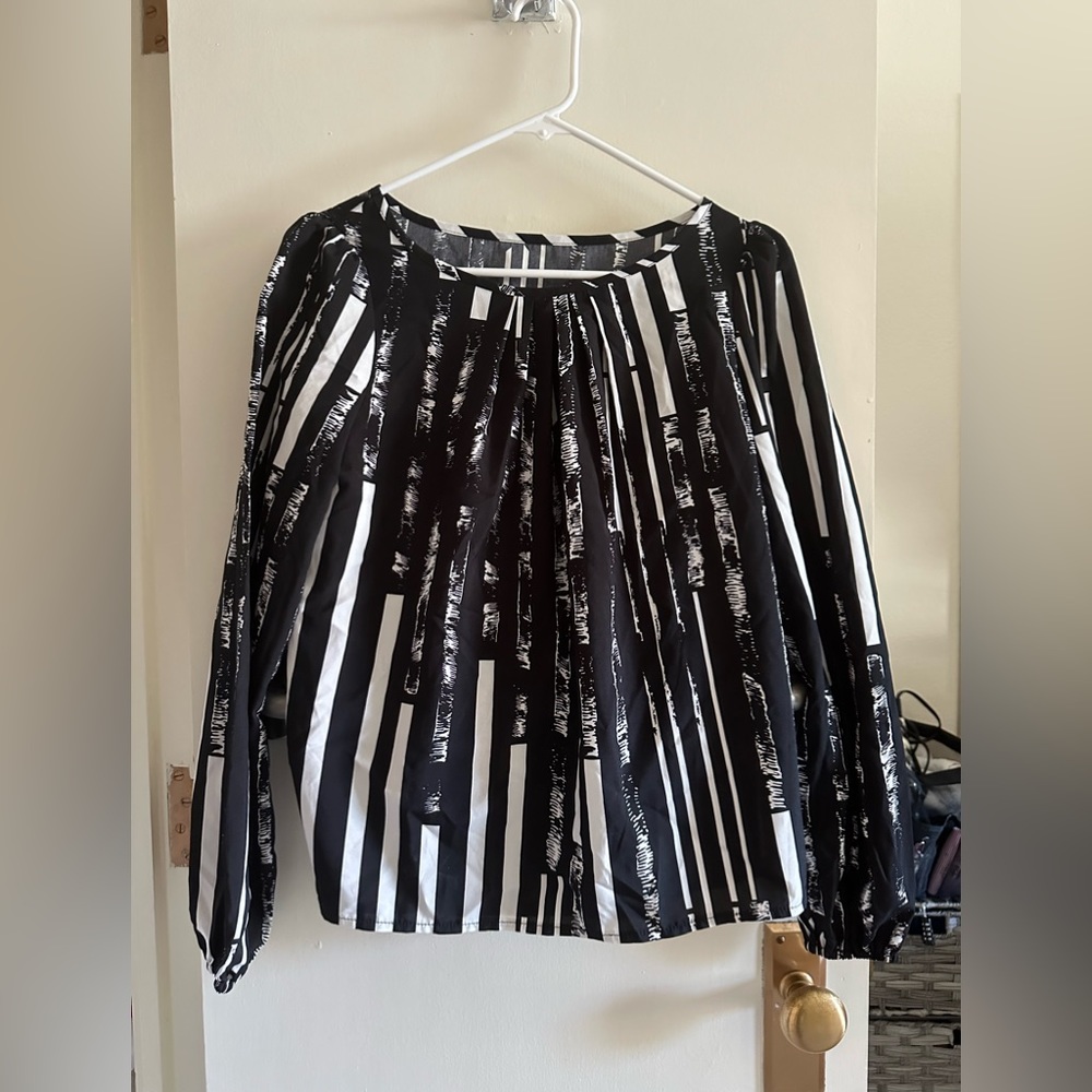 Black & White Blouse